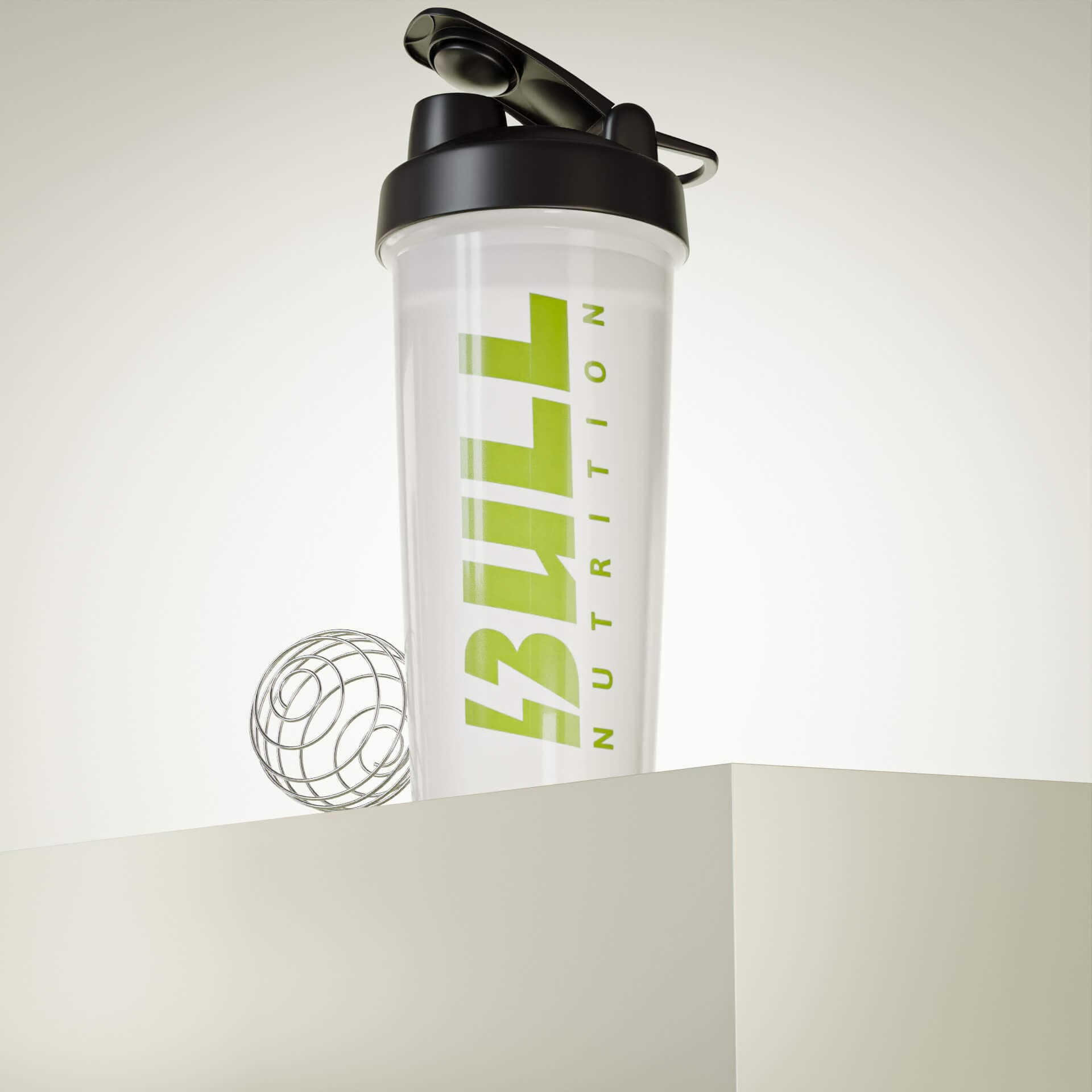 BULL Logo – 24oz Shaker Cup (Clear)