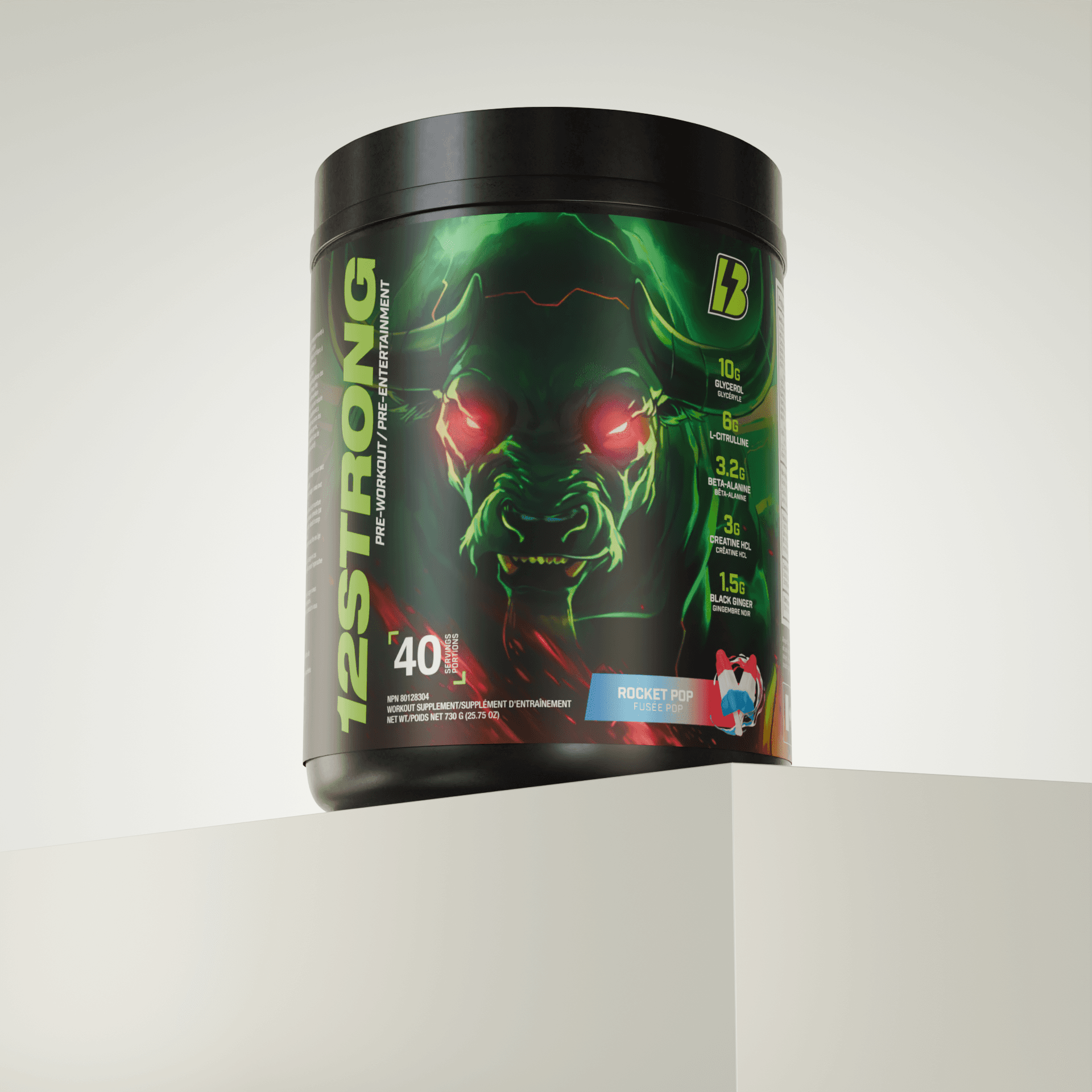 12 STRONG Pre-Workout Formula – Rocket Pop